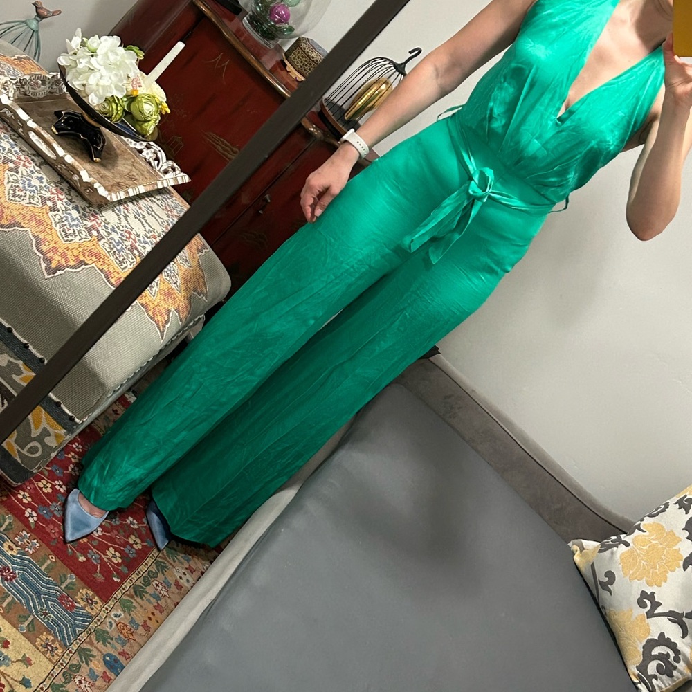 Zara Vibrant Green Jumpsuit